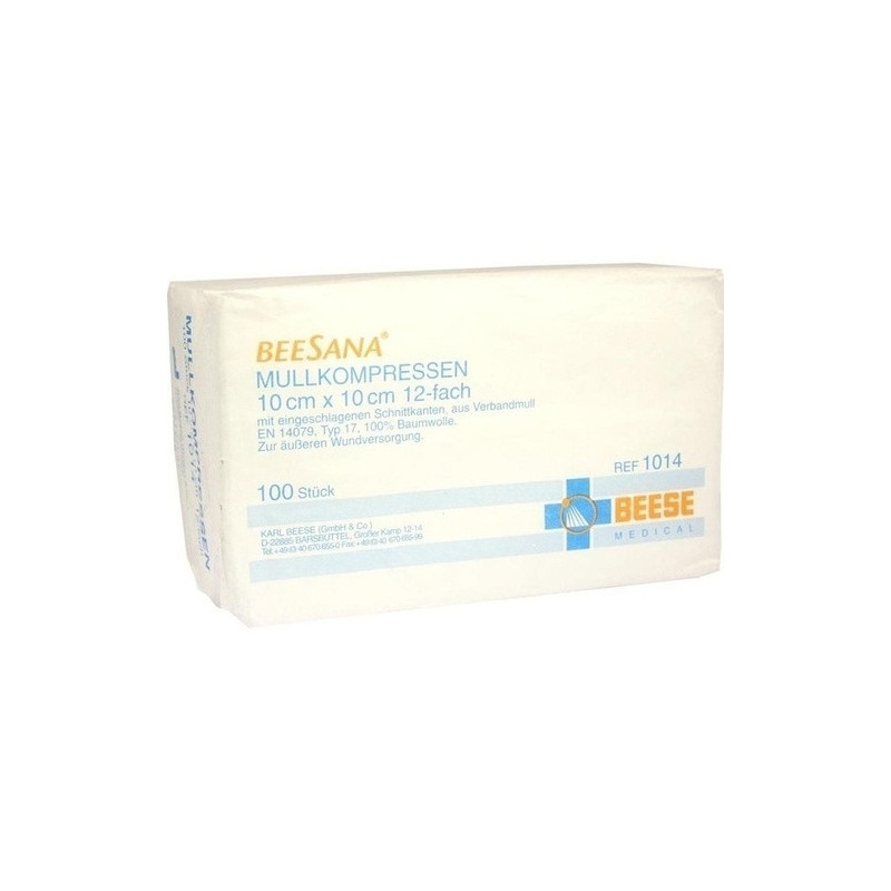 MULLKOMPR UNST 12F 10X10CM, 100 ST – PZN 4852757