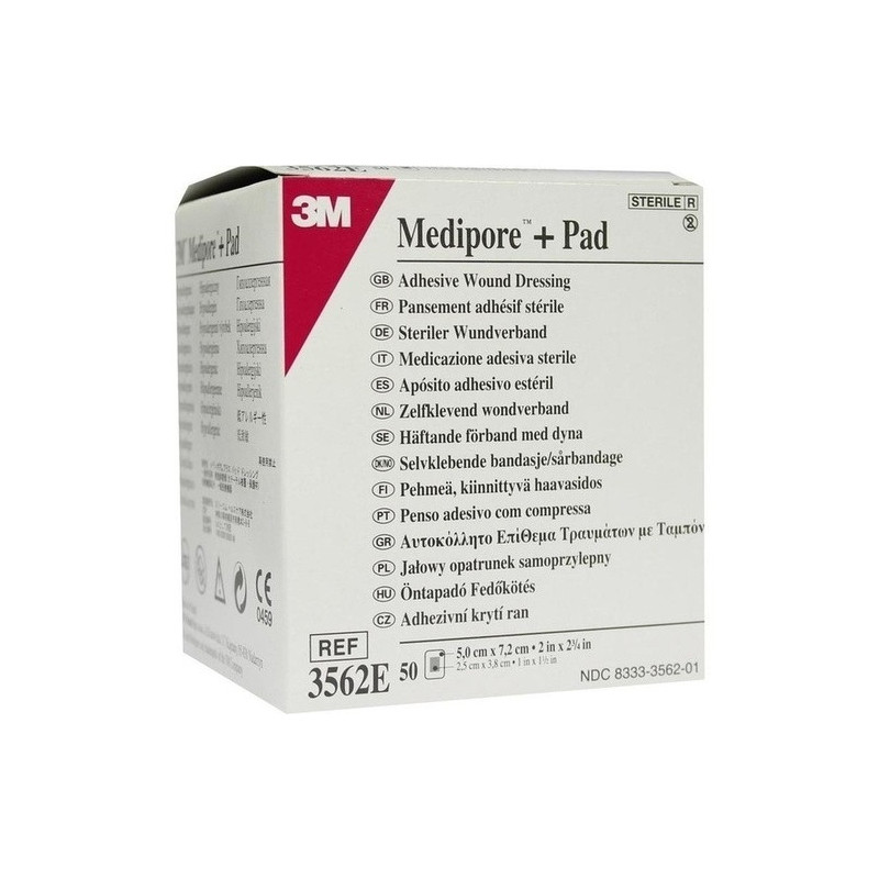 Medipore plus Pad steriler Wundverband 3562E, 50 ST – PZN 1681143