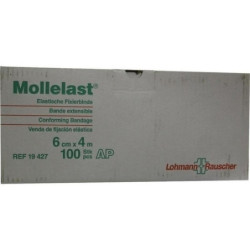 MOLLELAST 6CMx4m WEISS 19427 LOSE FALTSCHACHTEL, 100 ST  – PZN 7402411