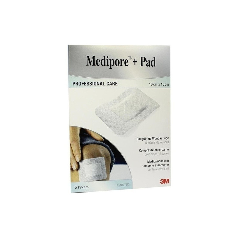 Medipore + Pad 3M 10.0 cm x 15.0 cm, 5 ST – PZN 7194817