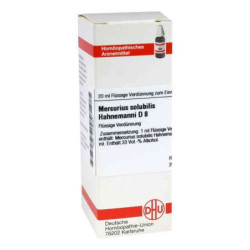 Mercurius Solub. D 8 Dilution Hahnemann  (20 ml) – PZN 1779043