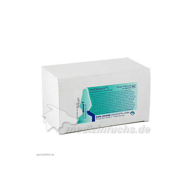 METABIAREX S INJEKTIONSLÖSUNG, 50X2 ML – PZN 1806797