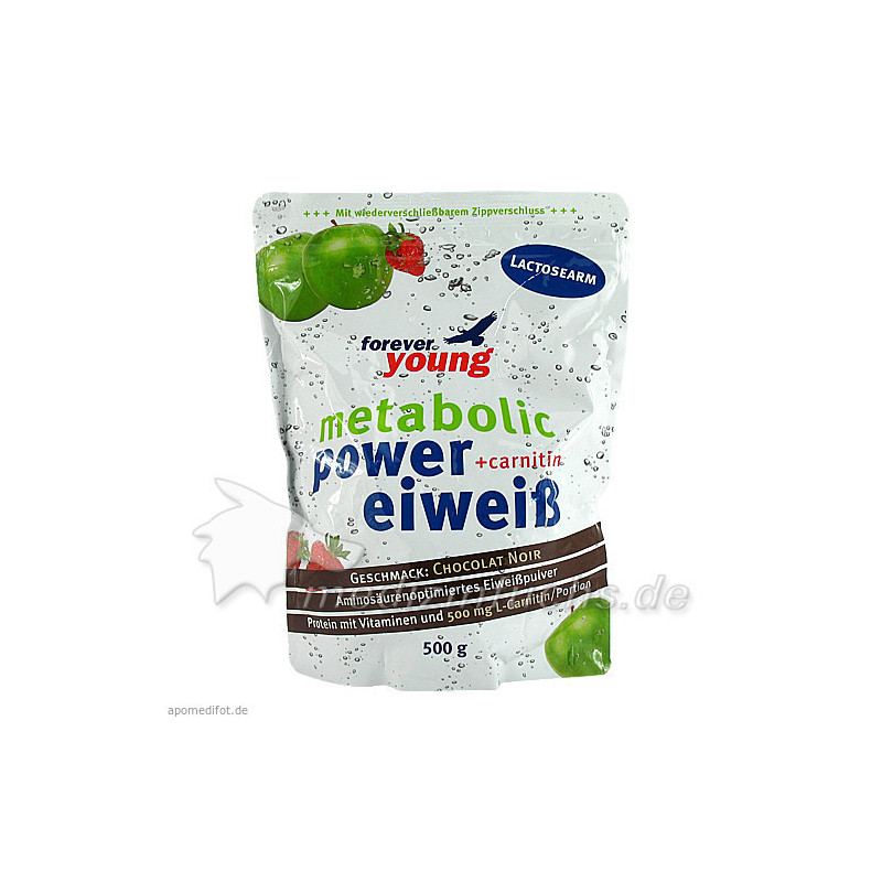 metabolic POWER EIWEIß Schoko NOIR, 500 G – PZN 291606