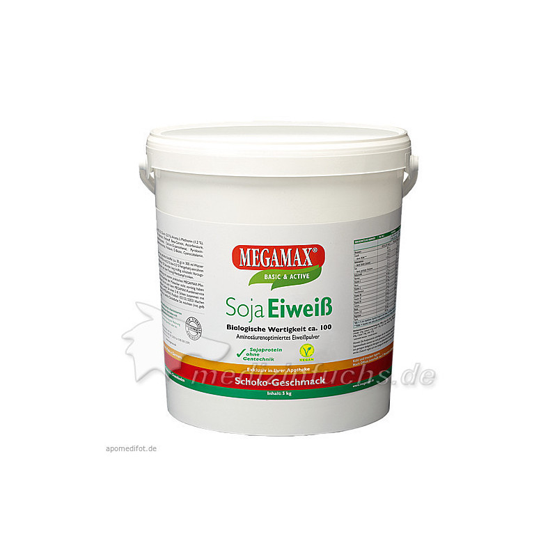 MEGAMAX Soja Eiweiss Schoko, 5 KG – PZN 3034608