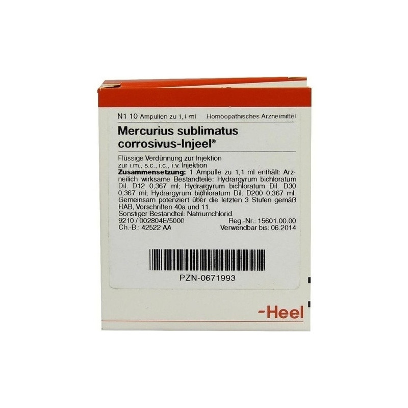 MERCURIUS SUBL CORR INJ, 10 ST – PZN 671993
