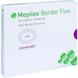 MEPILEX Border Flex Schaumverb.haftend 7.8x10 cm, 5 ST  – PZN 10553645