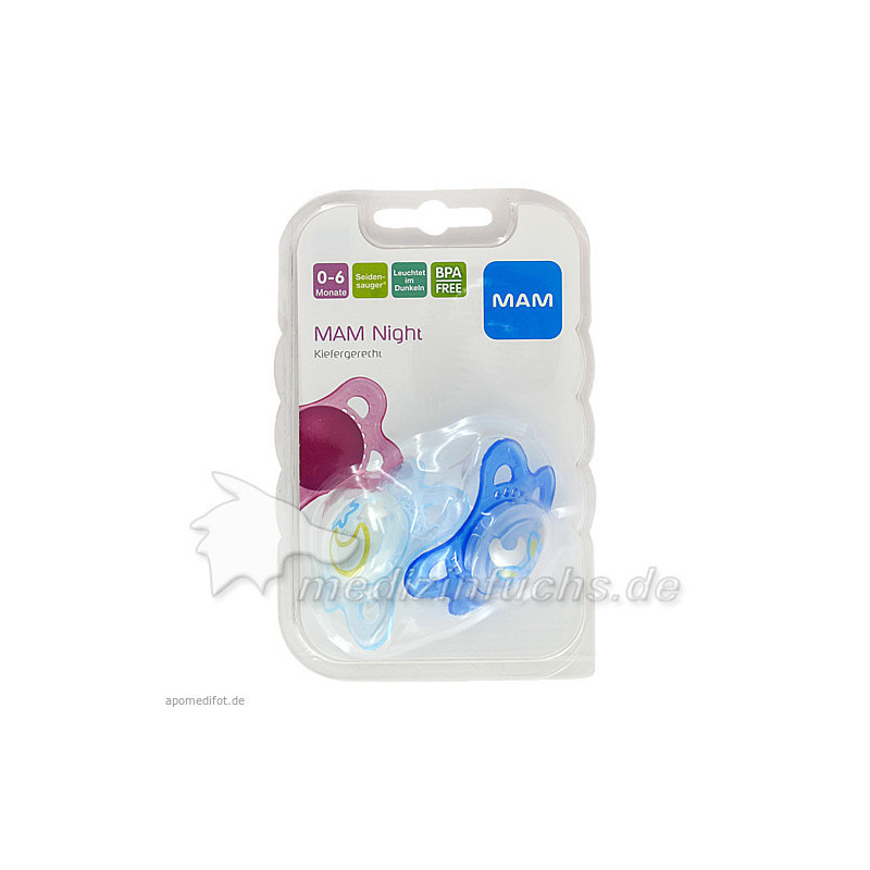MAM Night Silikon 0-6, 2 ST  – PZN 5498559