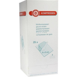 MULLKOMPRESSEN 5x5CXM 8F STERIL, 25X5 ST – PZN 7385776