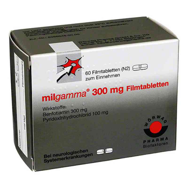 Milgamma 300 mg Filmtabletten (60 stk) – PZN 2913897