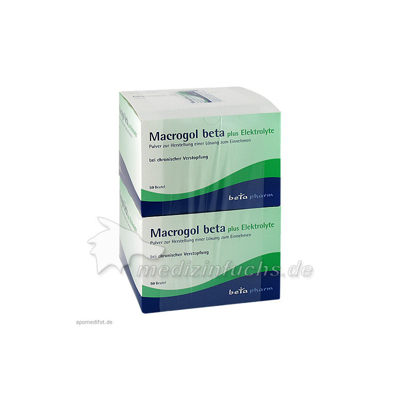 Macrogol beta plus Elektrolyte Pulver, 100 ST – PZN 9247096