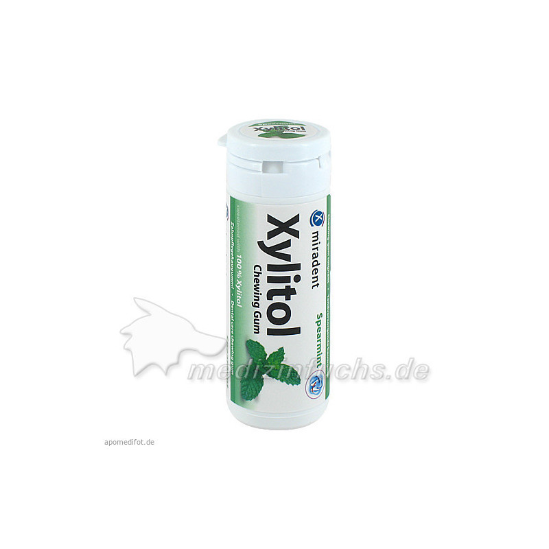 MIRADENT XYLITOL GUM SPEARMINT, 30 ST – PZN 4275596