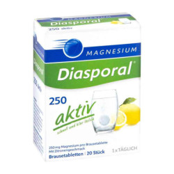 Magnesium Diasporal 250 aktiv Brausetabletten (20 stk) – PZN 2451652