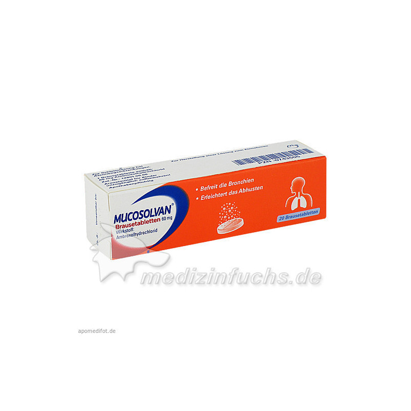 Mucosolvan Brausetabletten 60mg, 20 ST – PZN 743505