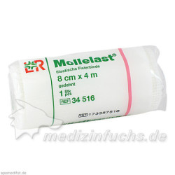 MOLLELAST 8CMx4m WEISS 14412, 1 ST  – PZN 4781508