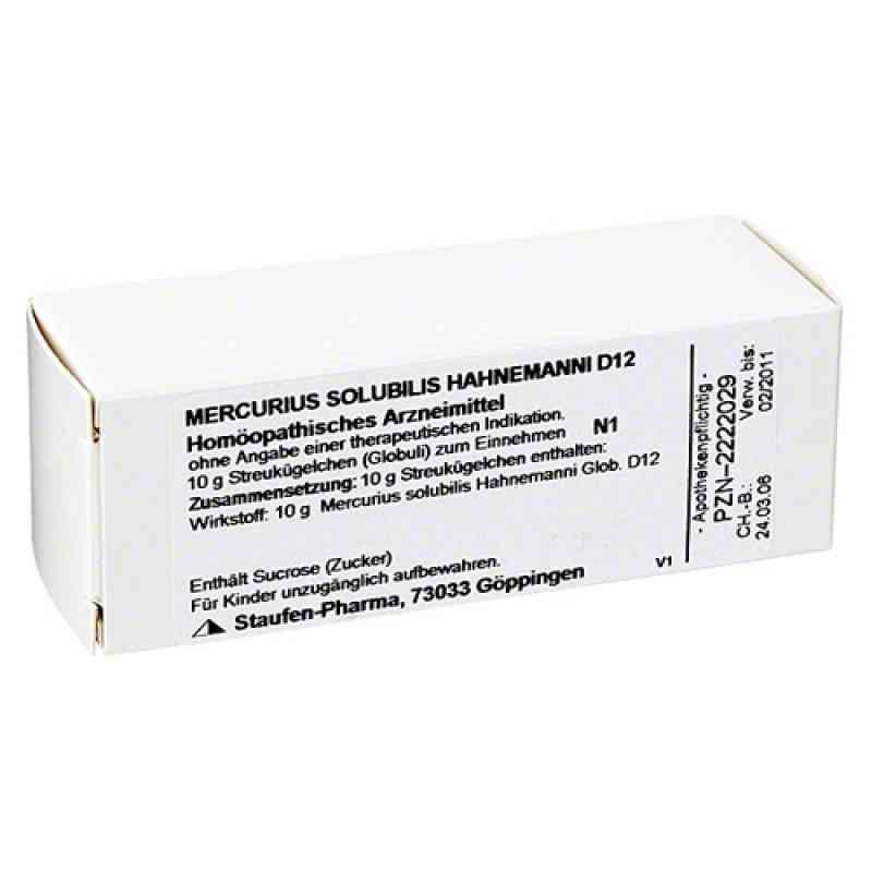 Mercurius Solub. D 12 Globuli Hahnemann  (10 g) – PZN 2222029