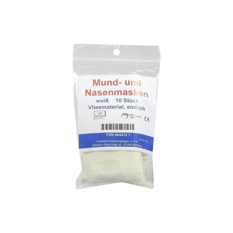 MUND U NASENMASKE WEISS, 10 ST – PZN 4844321