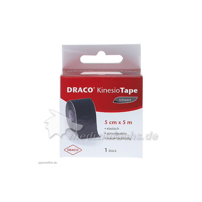 MECRON Elastic Tape schwarz 5cmx5m, 1 ST – PZN 11127040