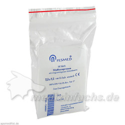 Mullkompressen unsteril 7.5x7.5cm ES 8F, 10 ST – PZN 7389001
