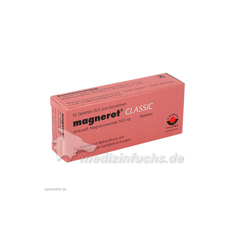 MAGNEROT classic Tabletten, 50 ST  – PZN 6321194