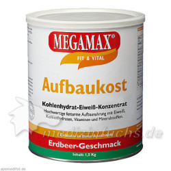MEGAMAX Aufbaukost Erdbeere, 1.5 KG – PZN 815535