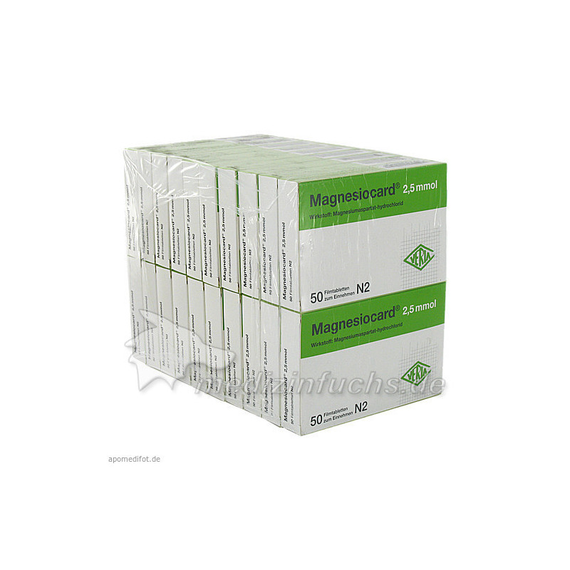 Magnesiocard 2.5mmol, 20X50 ST  – PZN 1667835