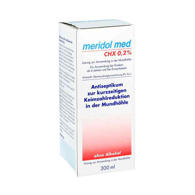 Meridol med CHX 0,2% Lösung zur Anwendung in der Mundhöhle (300 ml) – PZN 6846525