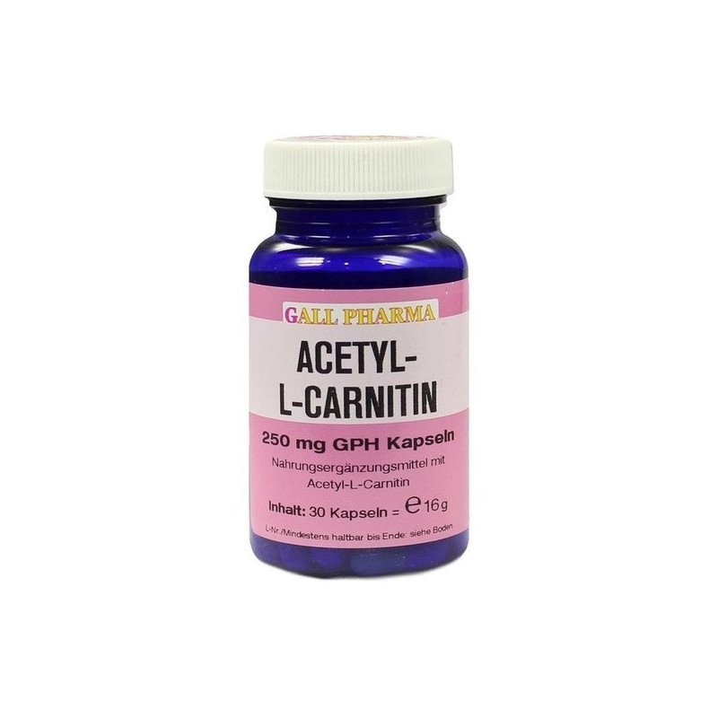 ACETYL-L-CARNITIN 250mg Kapseln, 30 ST – PZN 2367325