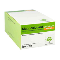 Magnesiocard forte 10 mmol Orange Pulver (100 stk) – PZN 2470359