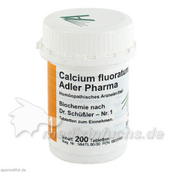 Biochemie Adler 1 Calcium fluoratum D12 Adler Phar, 200 ST – PZN 833154