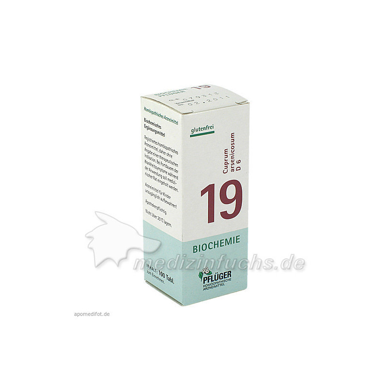 Biochemie Pflüger Nr. 19 Cuprum arsenicosum D 6, 100 ST – PZN 6322561