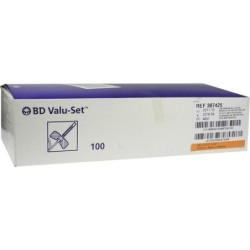 BD VALU Set Perfusionsbest.25 G 3/4 10 cm Schlauch, 100 ST – PZN 7657571