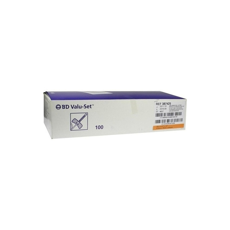 BD VALU Set Perfusionsbest.25 G 3/4 10 cm Schlauch, 100 ST – PZN 7657571