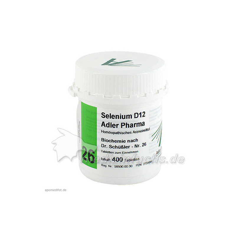Biochemie Adler 26 Selenium D12 Adler Pharma GmbH, 400 ST – PZN 2731044