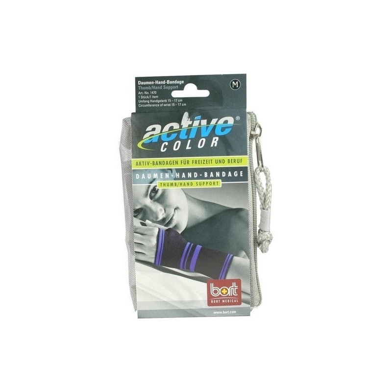 BORT ActiveColor Daumen-Hand-Bandage schwarz mediu, 1 ST – PZN 5873626