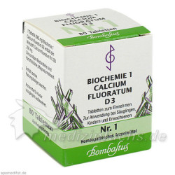 Biochemie 1 Calcium fluoratum D 3, 80 ST – PZN 4324596