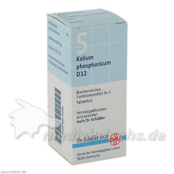 BIOCHEMIE DHU 5 KALIUM PHOSPHORICUM D12, 80 ST – PZN 274200