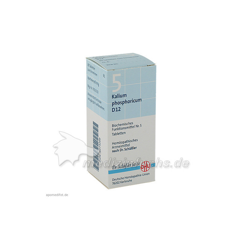 BIOCHEMIE DHU 5 KALIUM PHOSPHORICUM D12, 80 ST – PZN 274200