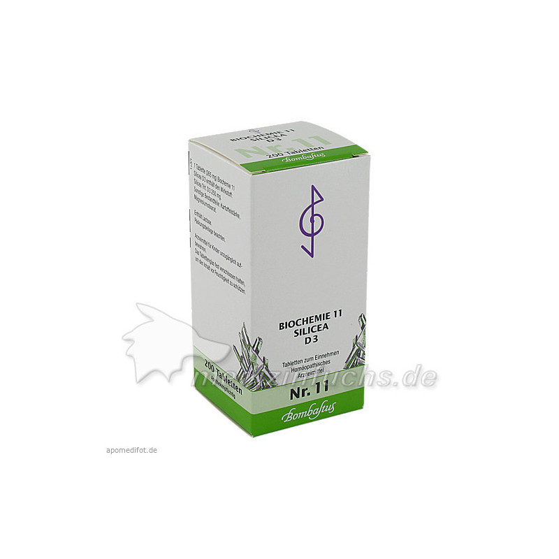 BIOCHEMIE 11 SILICEA D 3, 200 ST – PZN 2734775