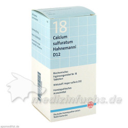 BIOCHEMIE DHU 18 Calcium sulfuratum D12 Tabl., 420 ST – PZN 6584456