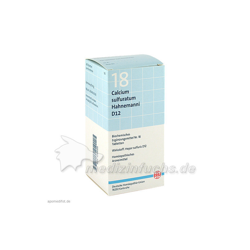 BIOCHEMIE DHU 18 Calcium sulfuratum D12 Tabl., 420 ST – PZN 6584456