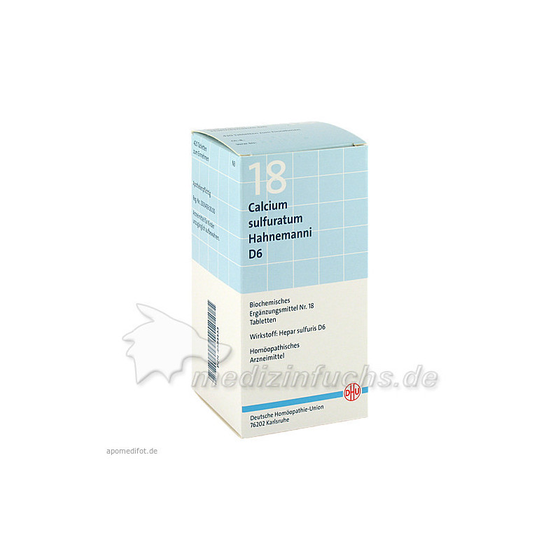 BIOCHEMIE DHU 18 Calcium sulfuratum D 6 Tabl., 420 ST – PZN 6584433