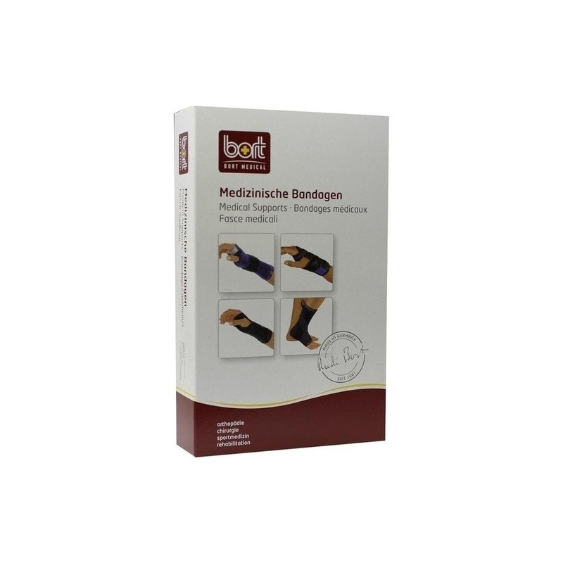 BORT Handgelenkstütze Aluschiene li schwarz sm, 1 ST – PZN 5539442