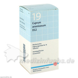 BIOCHEMIE DHU 19 Cuprum arsenicosum D12 Tabl., 420 ST – PZN 6584479