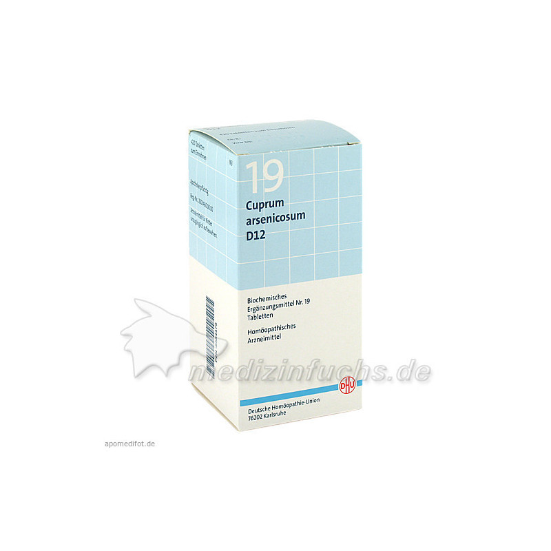 BIOCHEMIE DHU 19 Cuprum arsenicosum D12 Tabl., 420 ST – PZN 6584479