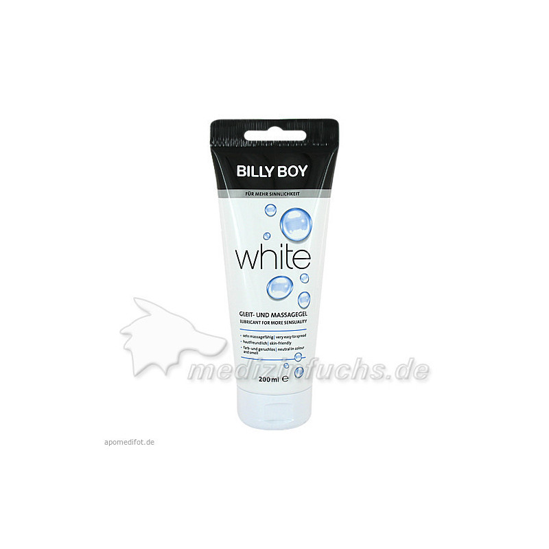 BILLY BOY white Gleit- und Massagegel, 200 ML – PZN 10068884