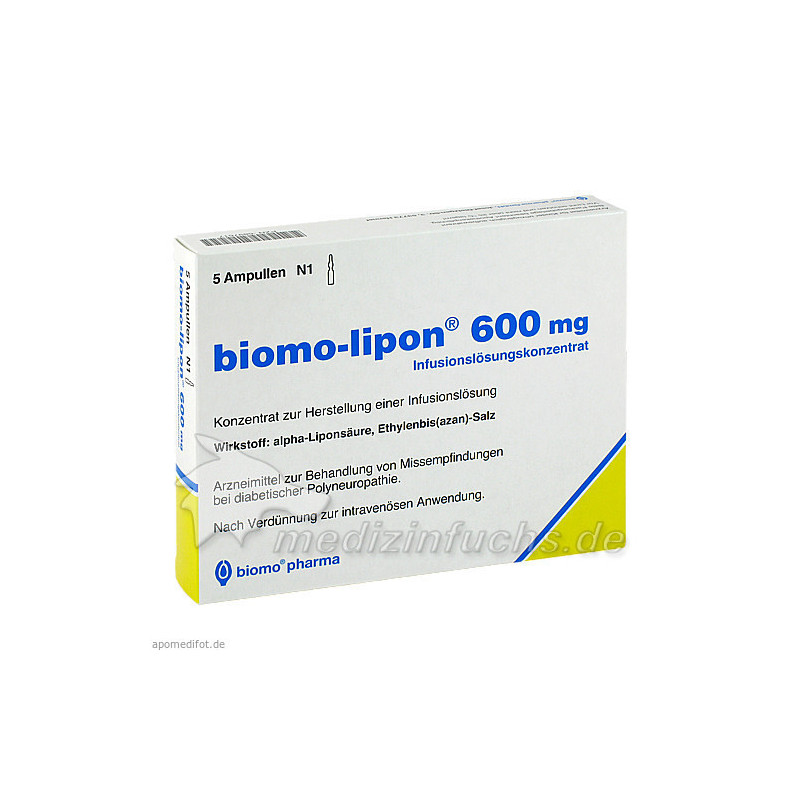 BIOMO LIPON 600mg, 5 ST – PZN 6897617