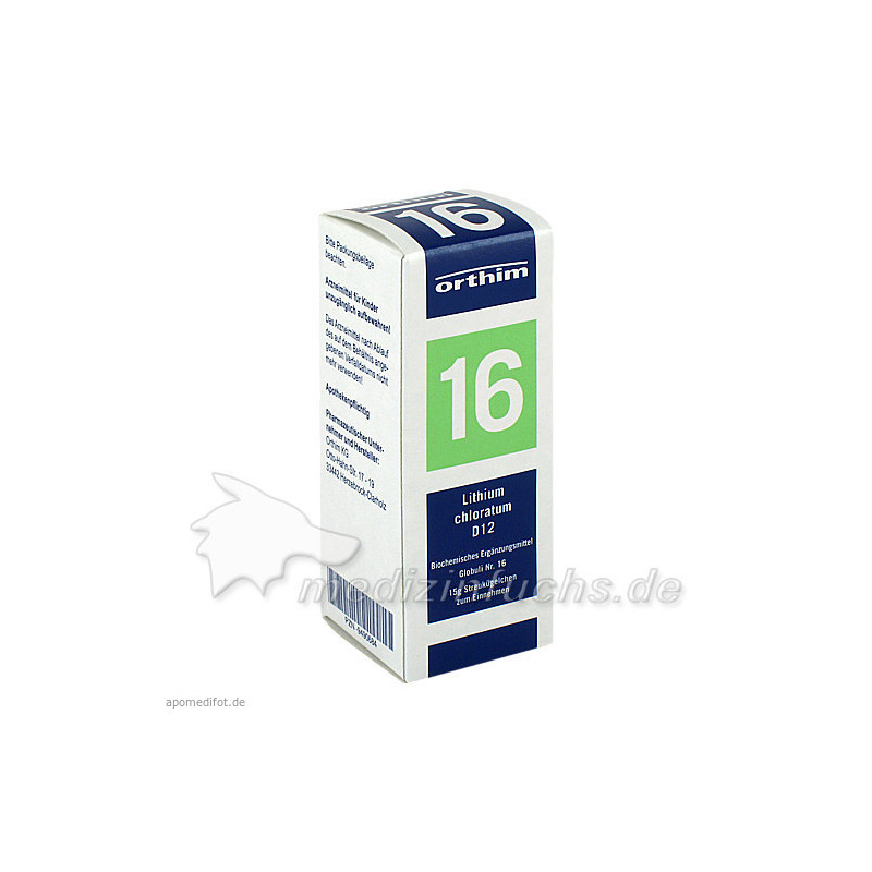 Biochemie Globuli Nr.16 Lithium chloratum D12, 15 G – PZN 9490684