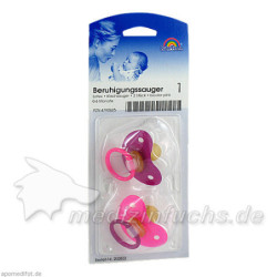 Beruhigungssauger Kirsch Latex 0-6M bicolor-pink, 2 ST – PZN 4790625