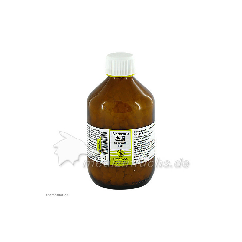 Biochemie Nestmann Nr.12 Calcium sulfuricum D12, 1000 ST – PZN 4130917