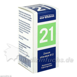 Biochemie Orthim Nr. 21 Zincum chloratum D12, 100 ST – PZN 9492312